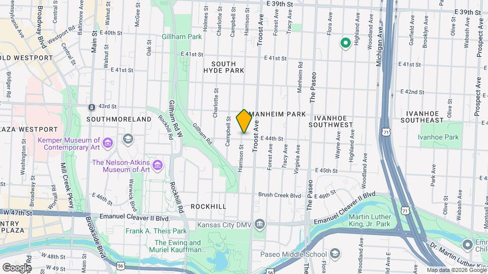 4347 Harrison St Map and Location Details