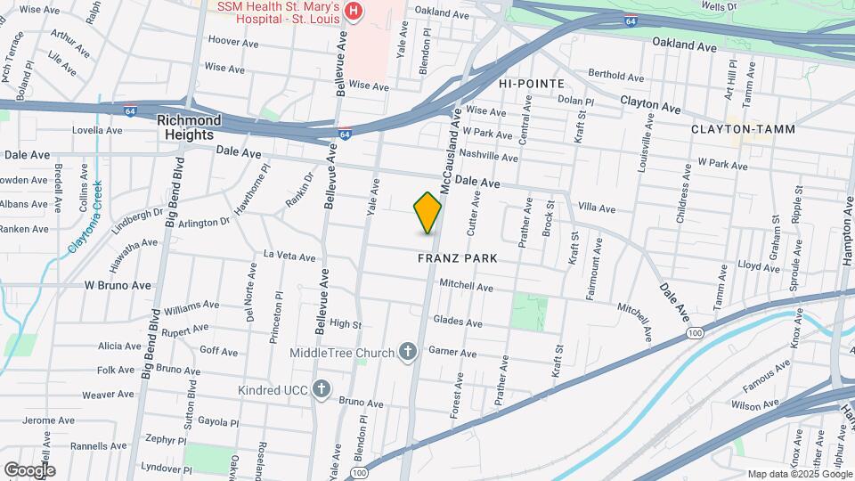 1535 McCausland Ave Map and Location Details