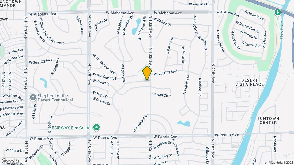 10309 W Monterosa Dr Map and Location Details