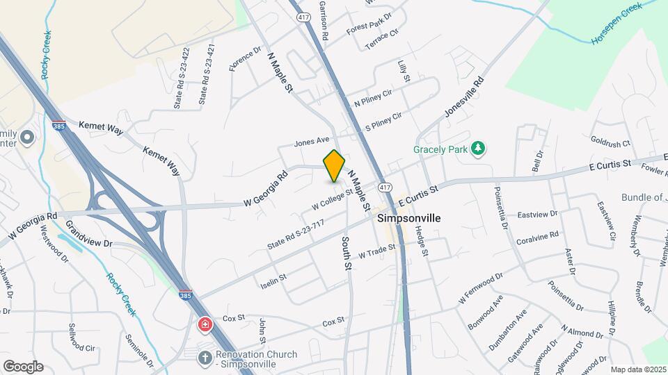 306 W College St Map and Location Details