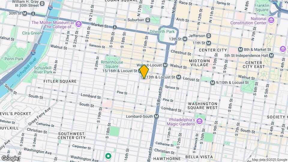 1521 Spruce St Map and Location Details