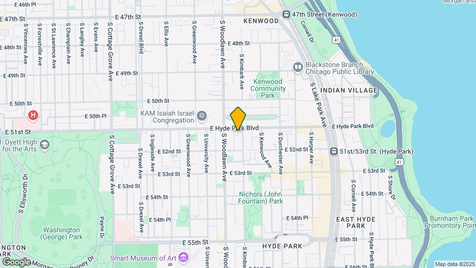 5100 S Kimbark Ave Map and Location Details