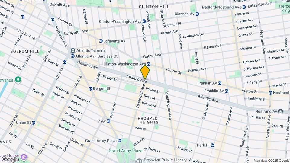 838 Atlantic Ave Map and Location Details