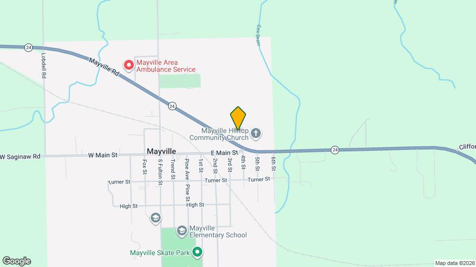 405 Mayville Rd Map and Location Details