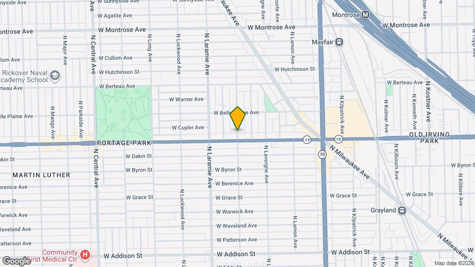 4008 N Leclaire Ave Map and Location Details