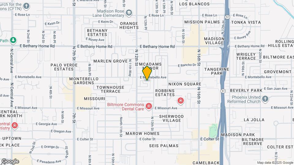 1246 E Palacio Ln Map and Location Details