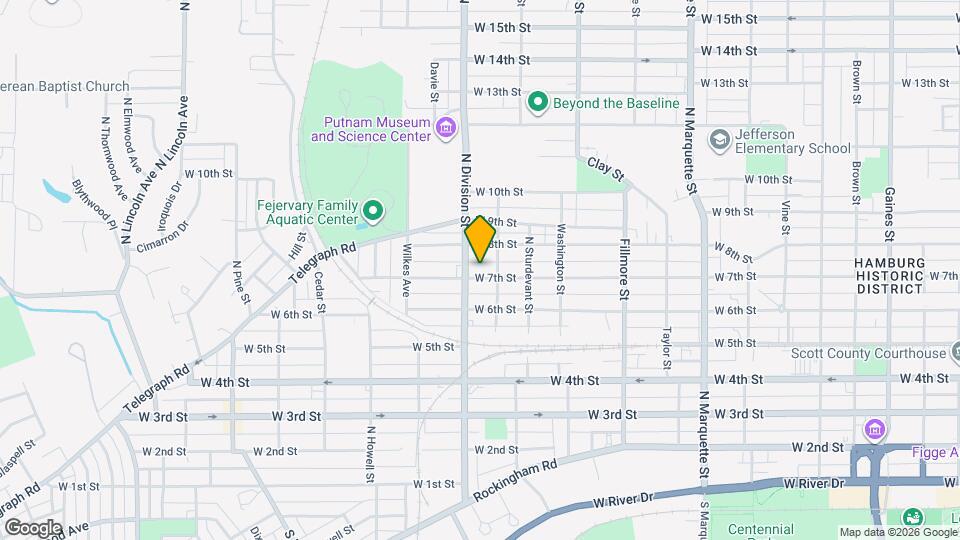 1716 W 7th St Map and Location Details