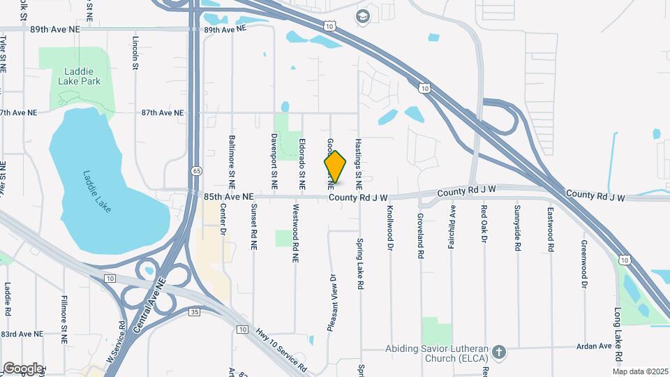 8501 Goodhue St NE Map and Location Details