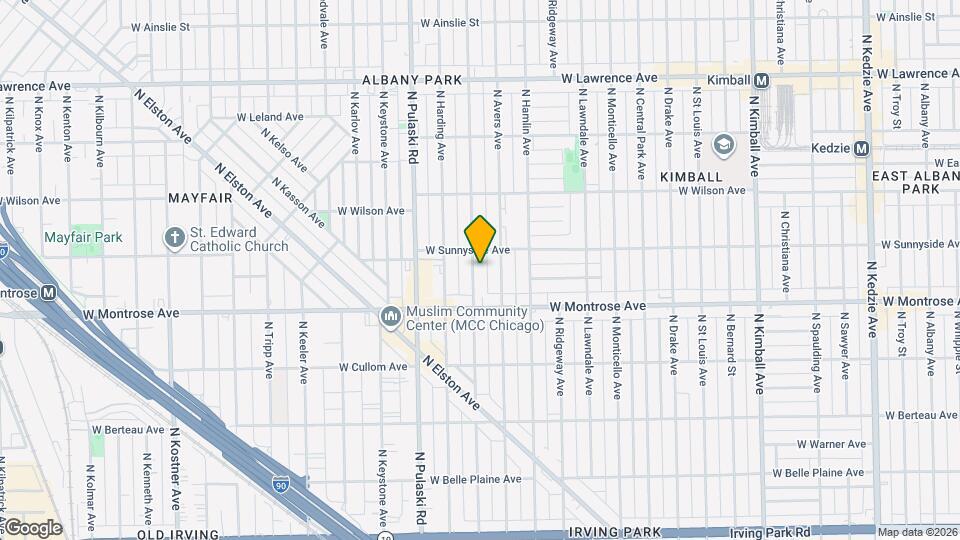 4447 N Springfield Ave, Unit 1 Mapa y Detalles de la Ubicación