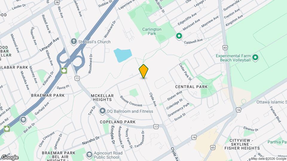 1112 Clyde Av Map and Location Details