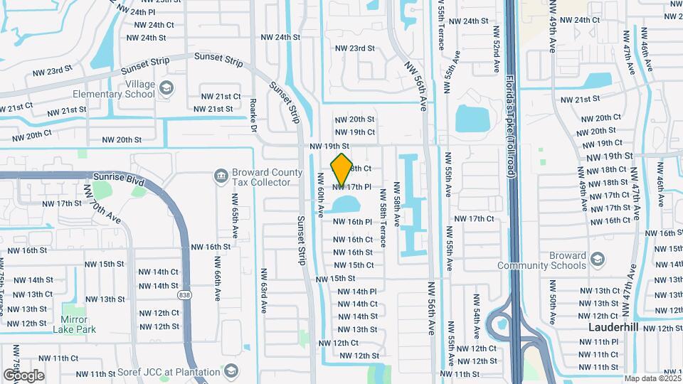 5900 NW 17th Pl Map and Location Details