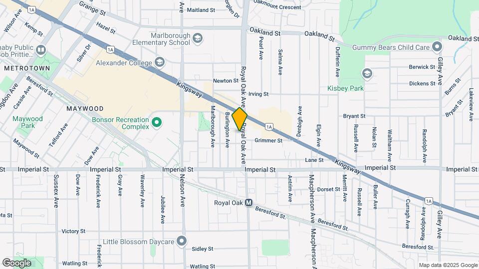 6577 Royal Oak Ave Map and Location Details