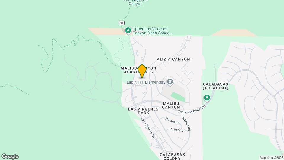 Malibu Canyon Apartments Map and Location Details