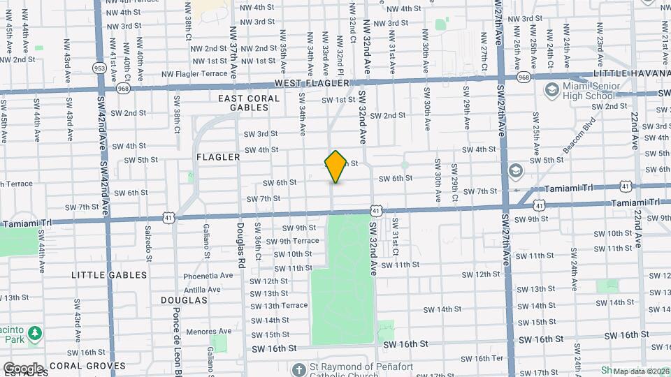 621 SW 33rd Ave Map and Location Details