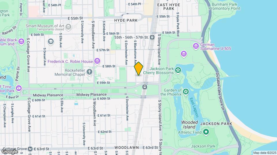 5849 S Blackstone Ave, Unit 211 Map and Location Details
