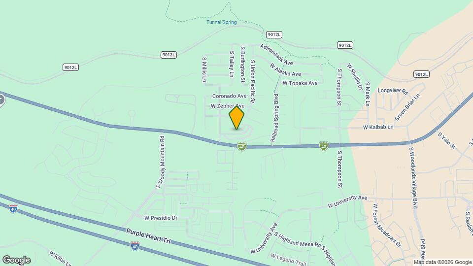 2520 W Pikes Peak Dr Map and Location Details