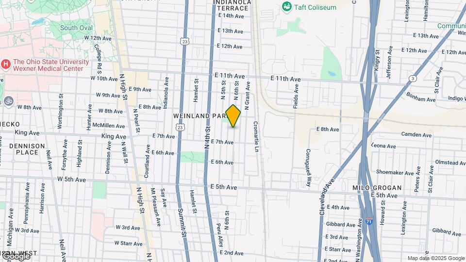 1333 N 6th St Map and Location Details