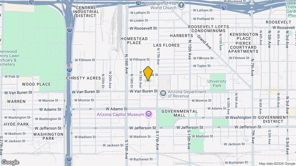 320 N 17th Dr Map and Location Details