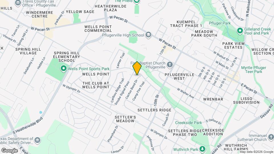 604 Cactus Bend Dr Map and Location Details