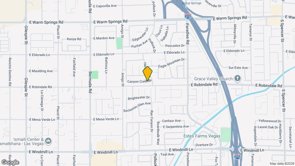 747 Canyon Crest Dr Map and Location Details