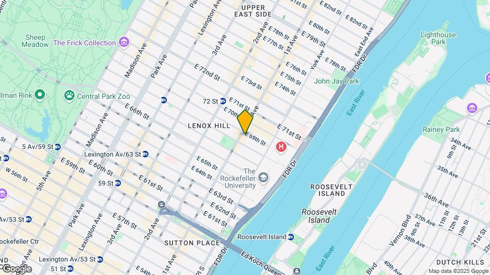 1278 First Avenue Mapa y Detalles de la Ubicación