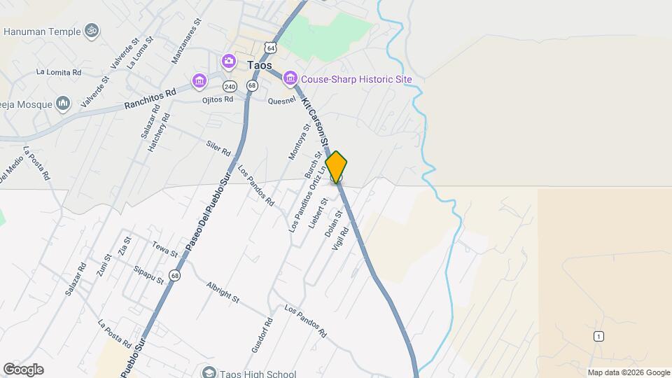 332 Kit Carson Rd Map and Location Details