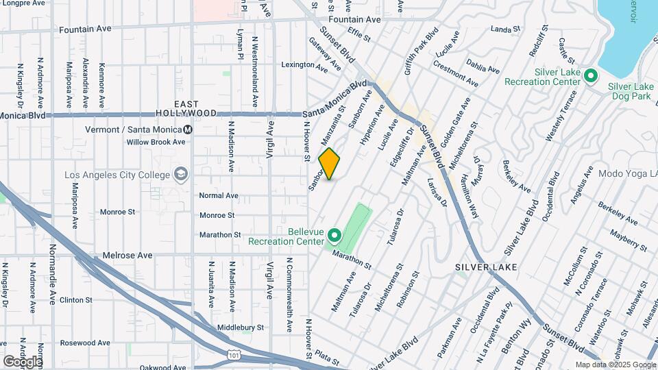853 Hyperion Ave Map and Location Details