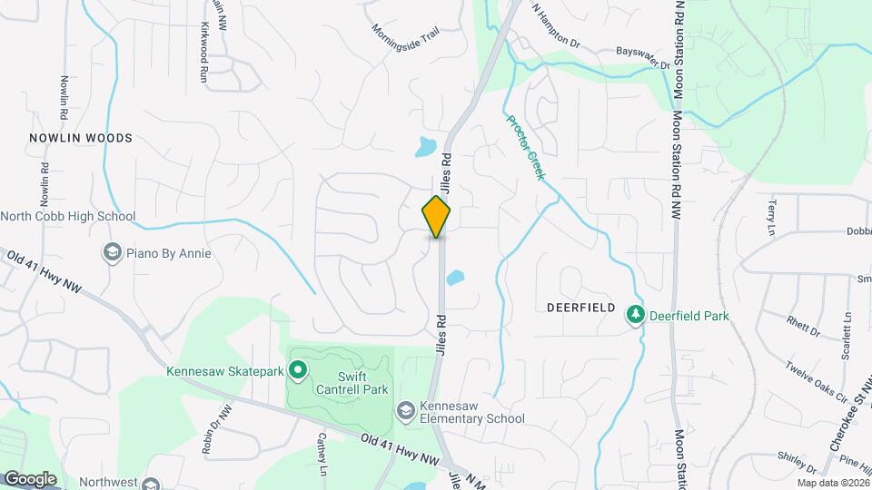 3496 English Oaks Dr NW Map and Location Details