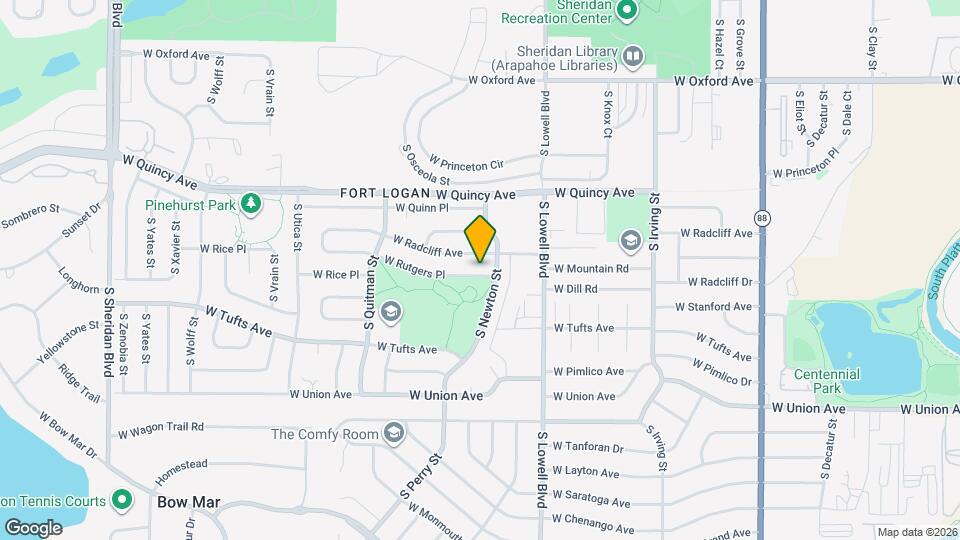 3831 W Rutgers Pl Map and Location Details