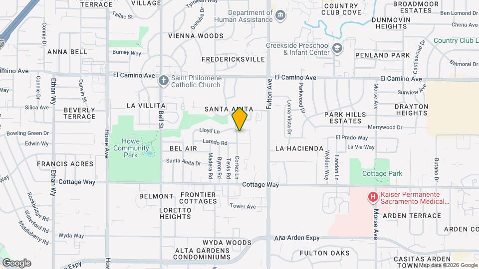 2308 Cortez Ln Map and Location Details