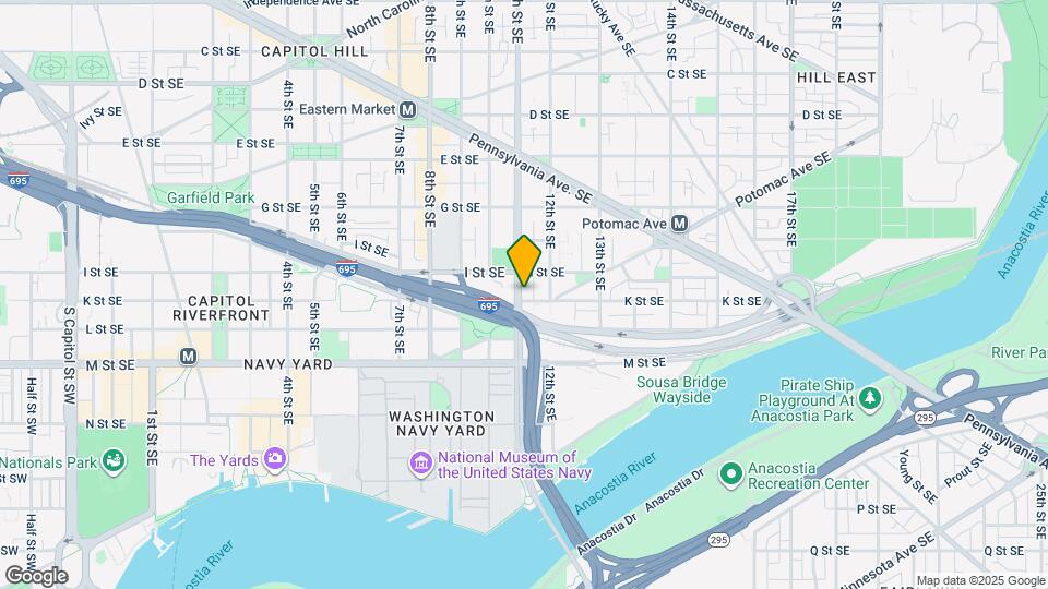1102 K St SE Map and Location Details