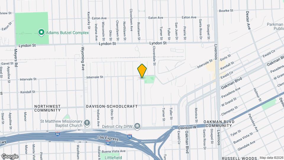 14088 Roselawn St Map and Location Details