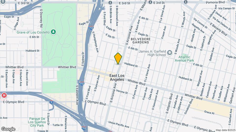 723 S Arizona Ave Map and Location Details