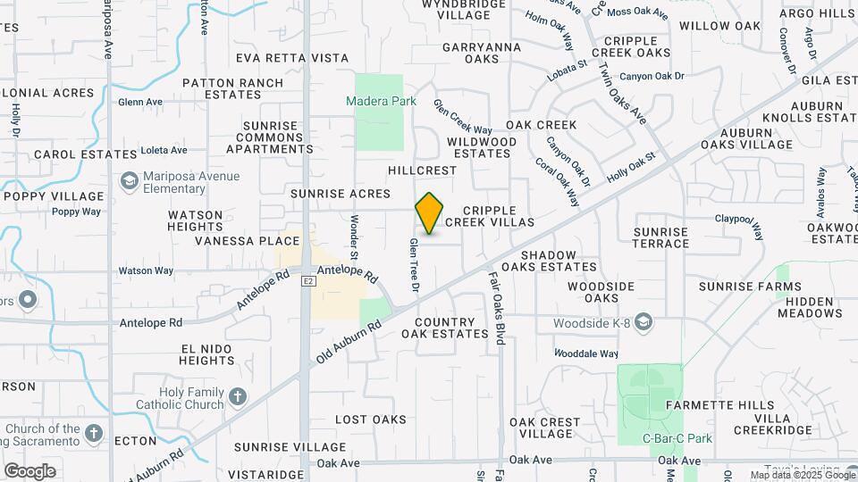 8021 Glen Eva Way Map and Location Details