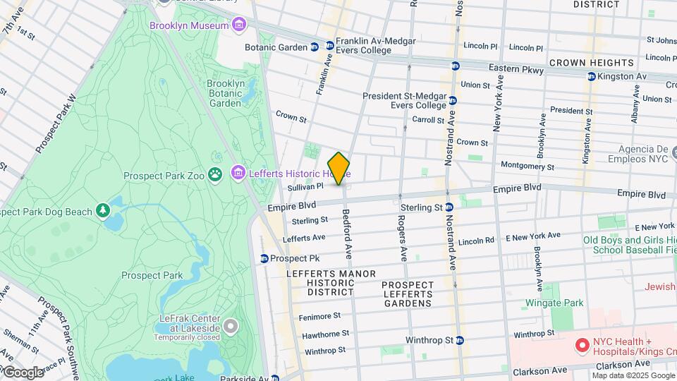 1730 Bedford Ave Map and Location Details