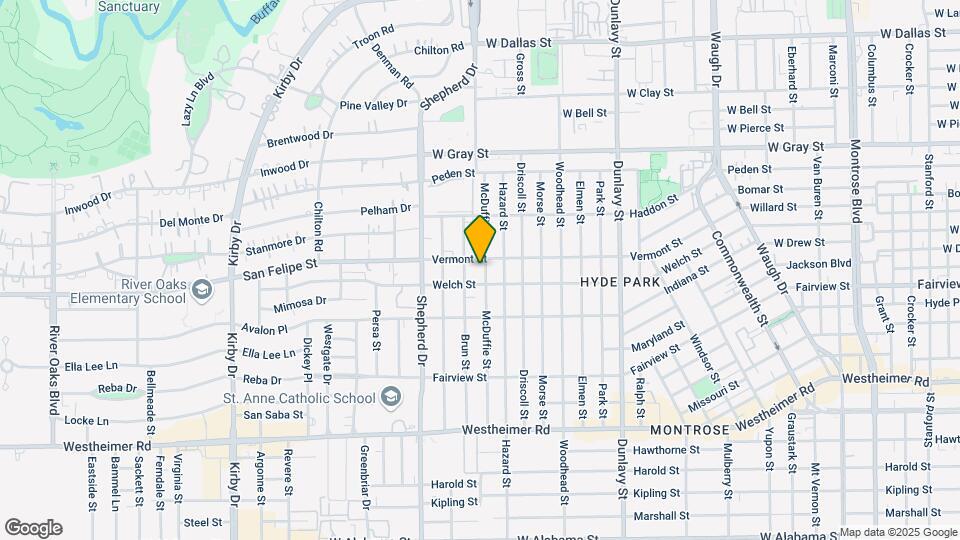 1912 McDuffie St Map and Location Details