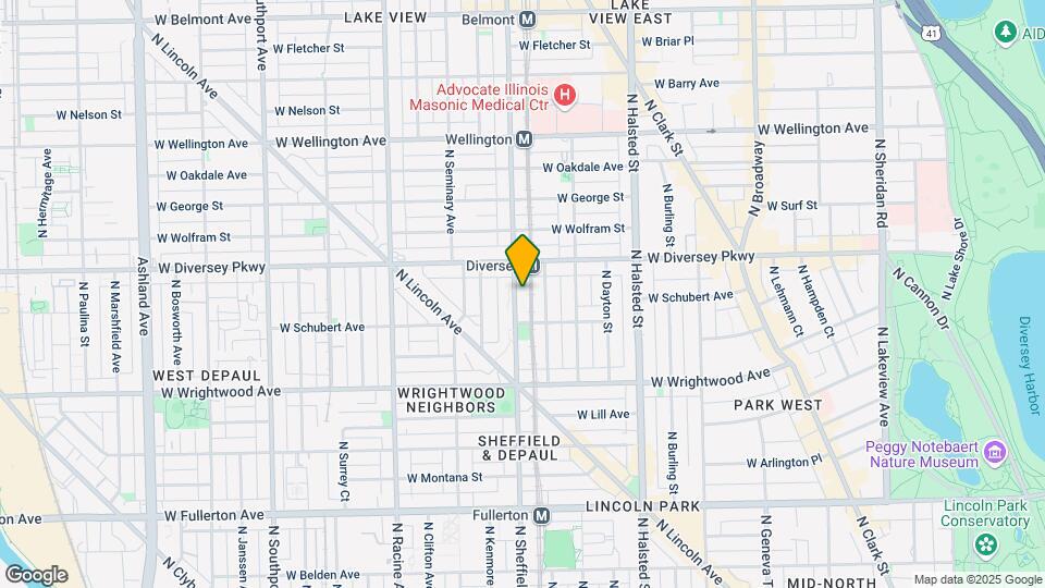 2727 N Sheffield AVE Mapa y Detalles de la Ubicación