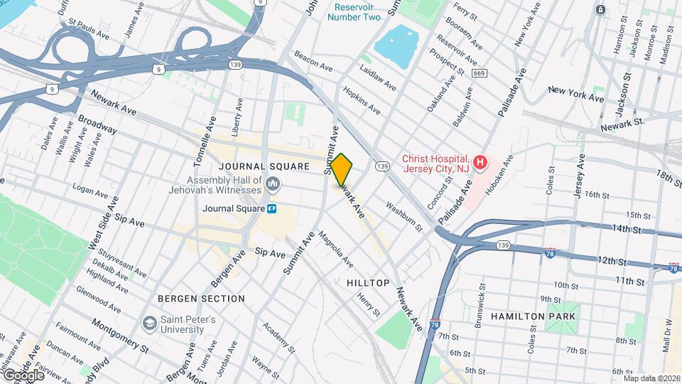 646.5 Newark Ave Map and Location Details