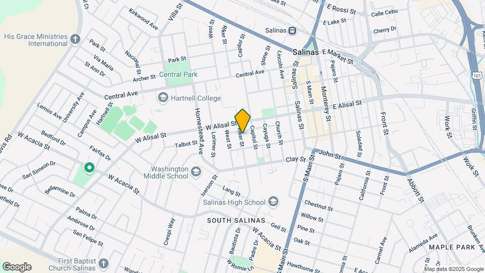 323 Riker St Mapa y Detalles de la Ubicación