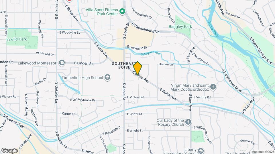 919 E Boise Ave Map and Location Details