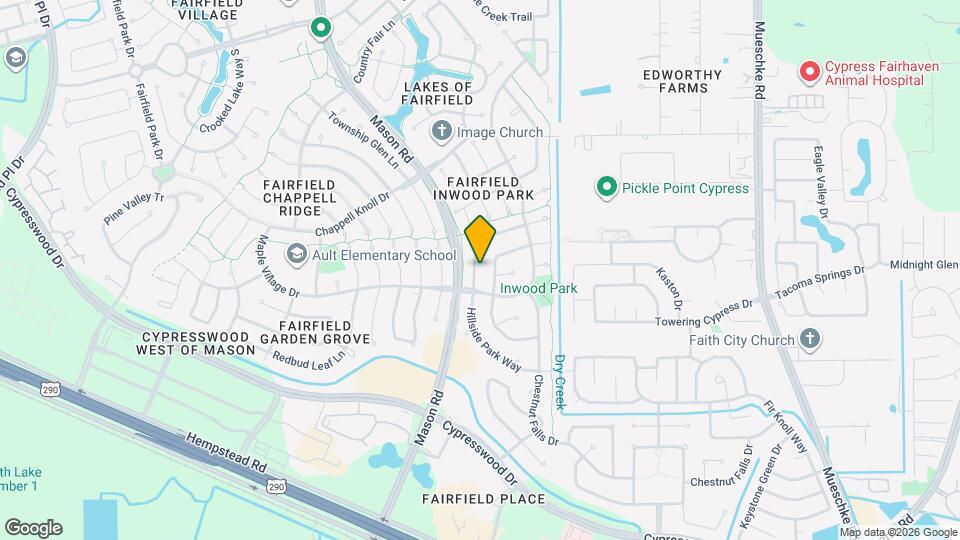 15414 Hillside Park Way Map and Location Details