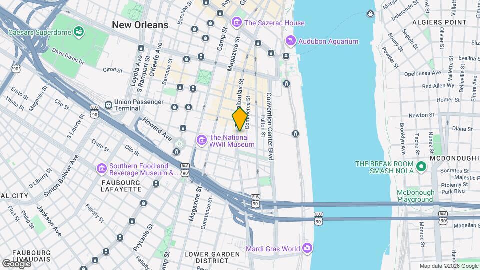840 Tchoupitoulas St, Unit 840 Tchoup 309 Mapa y Detalles de la Ubicación