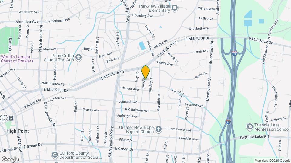 223 Woodbury St Map and Location Details