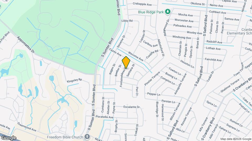 3798 Fontainebleau St Mapa y Detalles de la Ubicación