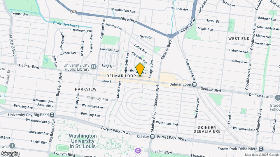 6273 Delmar Blvd Map and Location Details