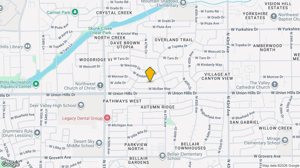 4745 W Morrow Dr Map and Location Details