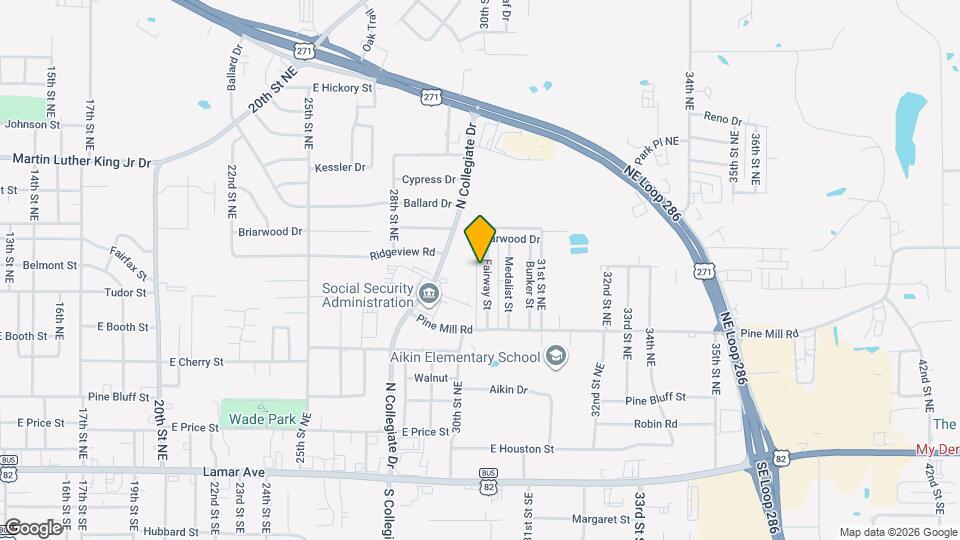 825 Fairway St Map and Location Details