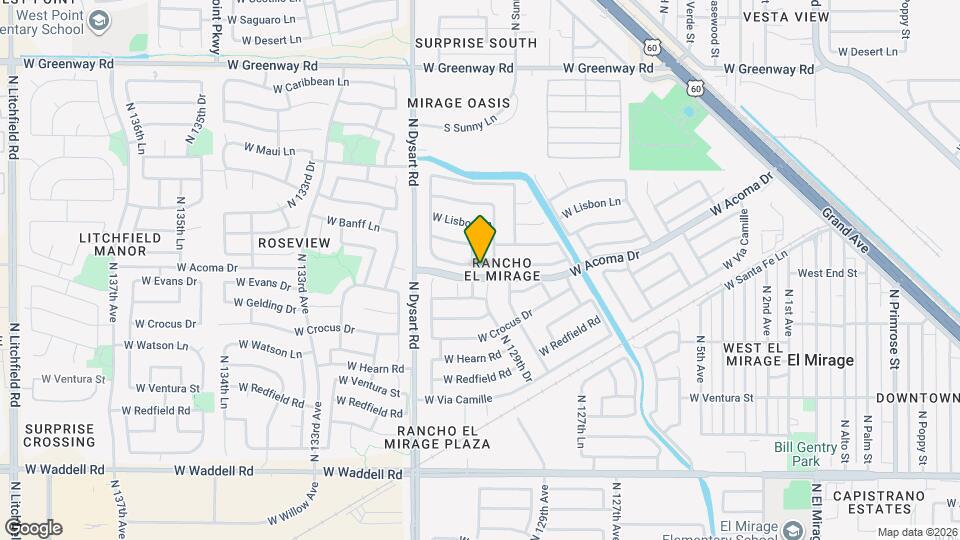 12941 W Mandalay Ln Map and Location Details