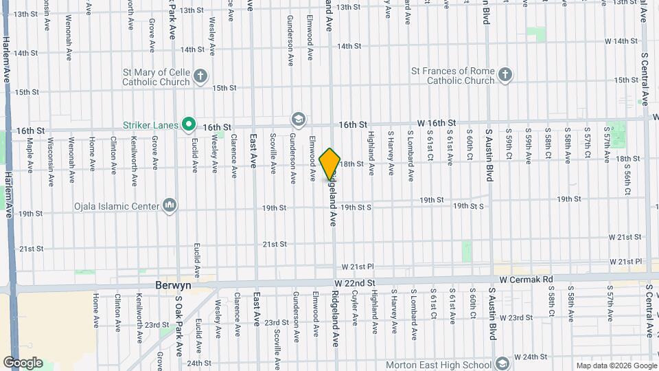 1822 Ridgeland Ave, Unit 2 Map and Location Details