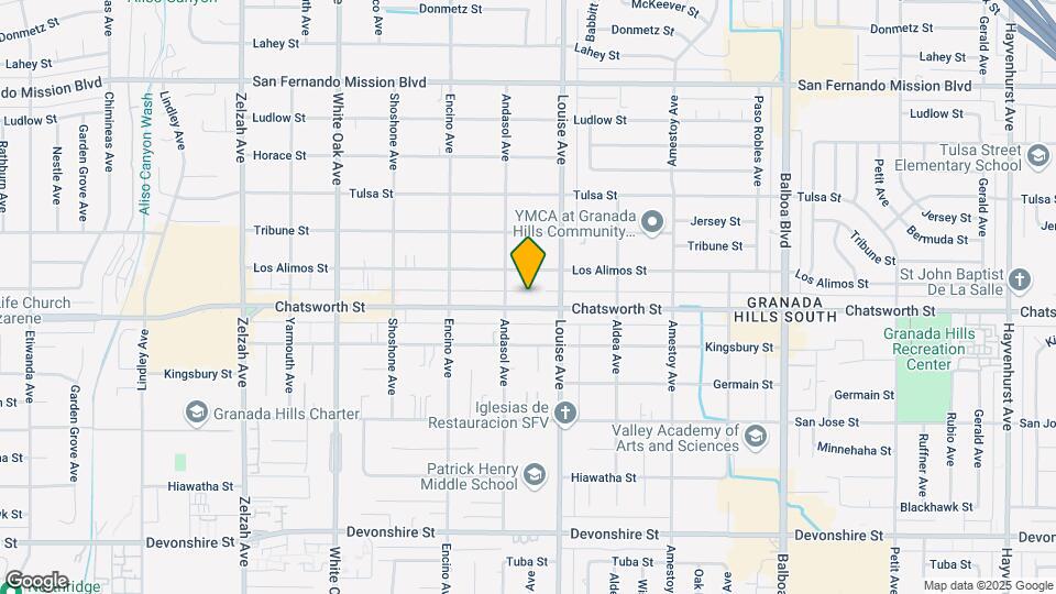 17331 Chatsworth St Map and Location Details